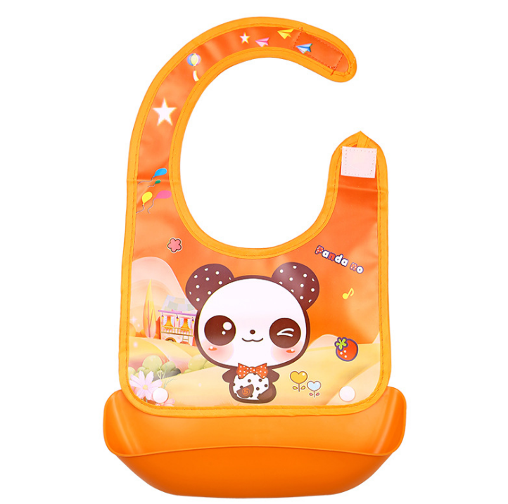 Set of silicone bibs multiple animal characters - buy multiple for full week of fun mealtimes