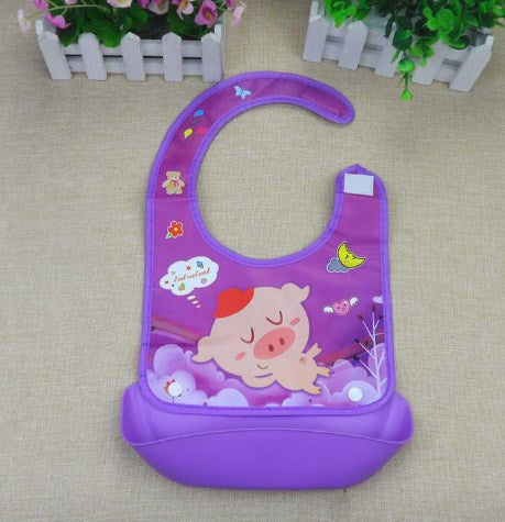 16 animal character silicone bibs for babies - frog bee penguin rabbit koala duck panda designs