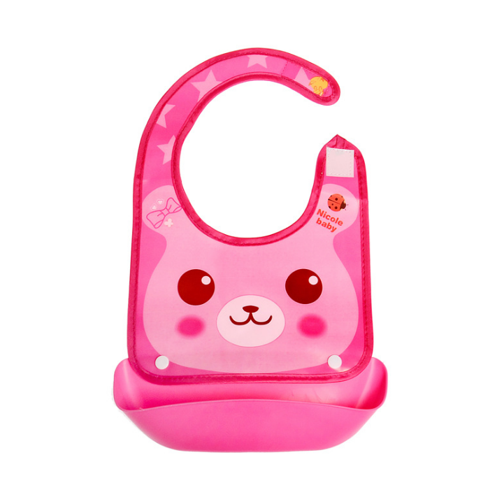 Silicone Baby Bib with Food Catcher | 16 Animal Characters | Daily Find