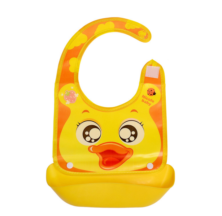 Silicone bib material close-up - food-grade non-toxic soft silicone safe for babies to chew